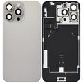 USED Grade A ,Back Glass with Wireless NFC Charging Flex and Flashlight Flex Cable For iPhone 16 Pro Max,Natural Titanium