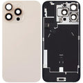 USED Grade A ,Back Glass with Wireless NFC Charging Flex and Flashlight Flex Cable For iPhone 16 Pro Max,Desert Titanium